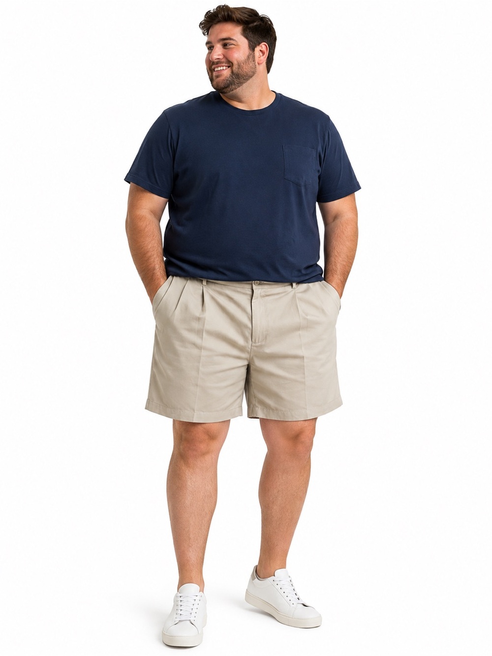 NWT Dockers Men’s Khaki Pleated Golf Shorts size 42 W